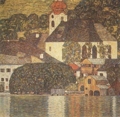 Gustav Klimt Church at Unterach on Lake Atter (mk20) Germany oil painting art
